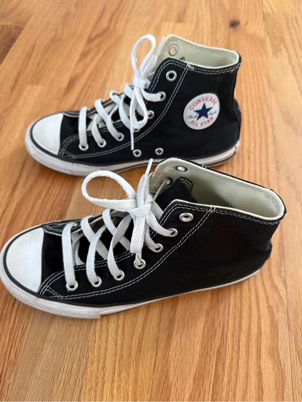 Converse Chuck Taylor All Star High Top Black Unisex Sneakers, Youth Size 3